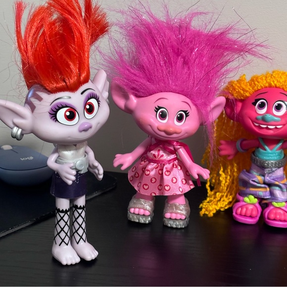 Dreamworks Trolls Figures Set of 6 - Picture 2 of 10